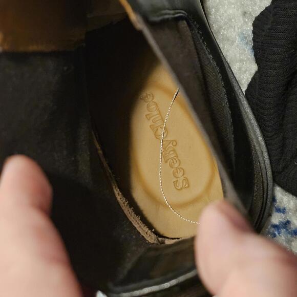 New See by Chloe Alli Ankle Combat Moto Boot size 40 - Picture 4 of 4